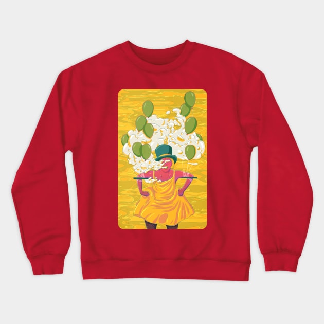 Let's Fly Away Crewneck Sweatshirt by kidsuperpunch